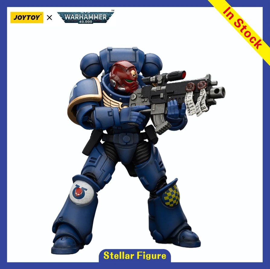 【SF】JOYTOY 1/18 Action Figures Ultramarines Brother Veteran Sergeant Castor   Anime Model Toys Gifts  Collection