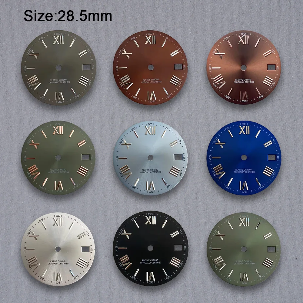 

28.5mm S Logo NH35 Rome Dial Suitable For NH35/NH36/4R/7S Automatic Movement Watch Modification Accessories