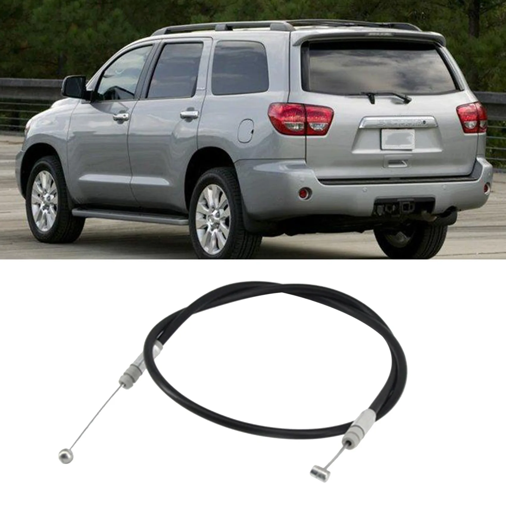 Liftgate Tailgate Hatch Lock Control Cable for Toyota Sequoia 01-07 64680-0C010