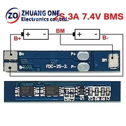 5pcs 2S 3A Li-ion Lithium Battery 7.4v 8.4V 18650 Charger Protection Board bms pcm for li-ion lipo battery cell pack