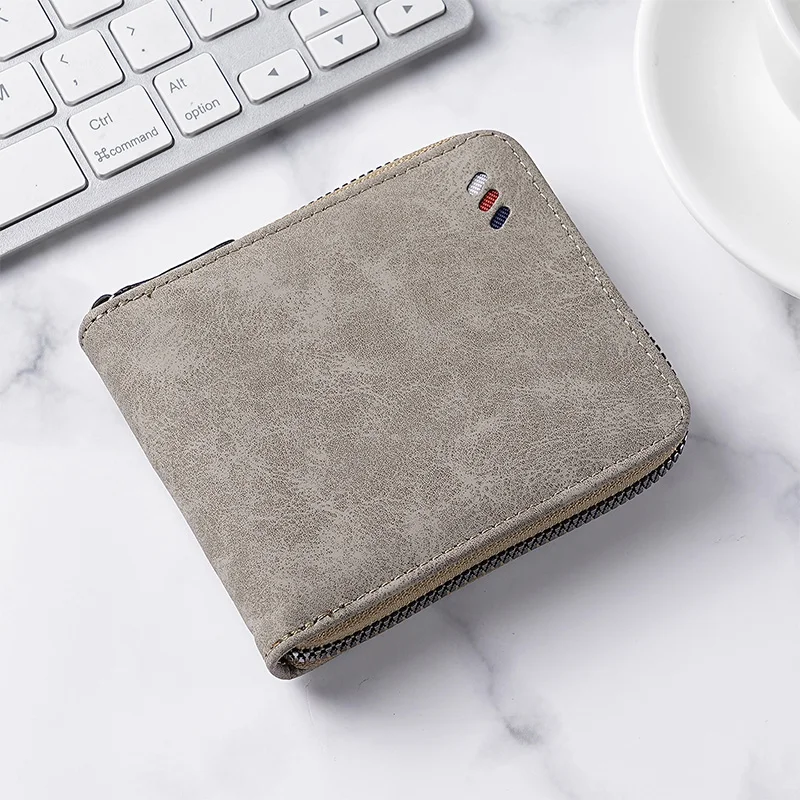 Dompet Unisex WERLLANDS PU Leather Vintage Multi-warna dengan Resleting