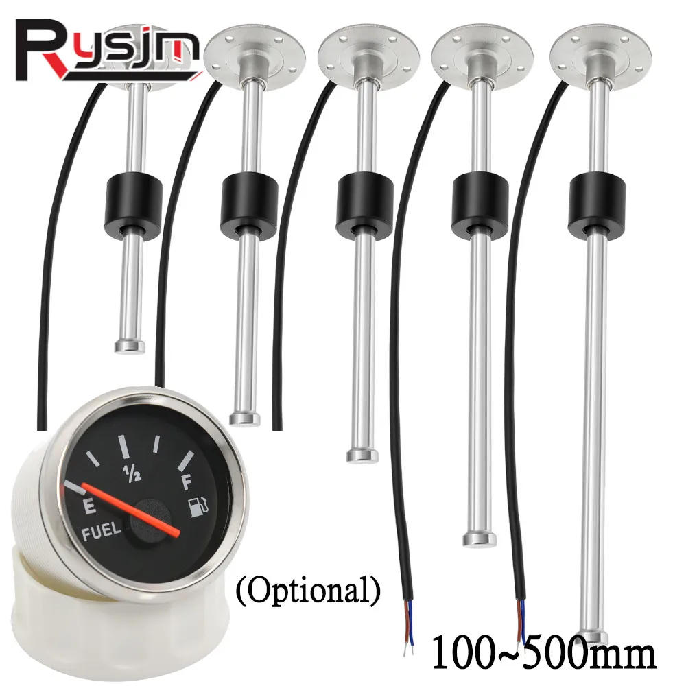 125/150/175/200/225/250/300/400/500/600 mm Kraftstoffstandsensor inklusive Kraftstoffstandsmesser 0–190 Ohm Bootszubehör Marine