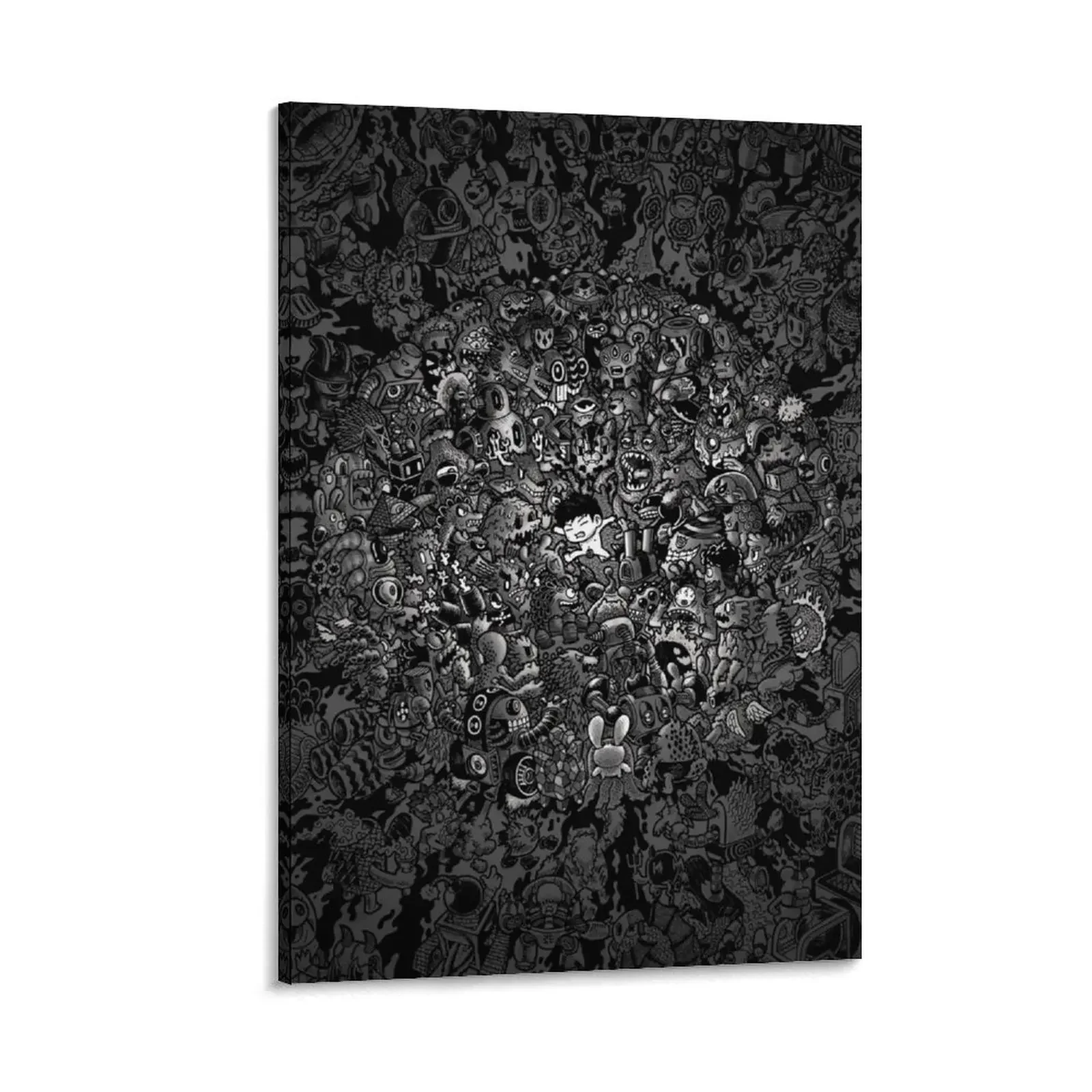 

Monster Battle Royale v2 by Lei Melendres Canvas Painting bedroom decor wall art canvas painting bedrooms decorations