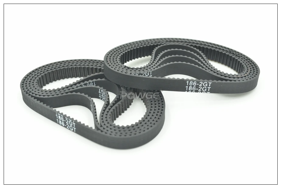 POWGE 182 184 186 188 190 192 194 196 198 2GT Timing Belt W=6/9mm 2MGT G2M GT2 Closed-Loop Synchronous Belt 3D Printer 188-2GT