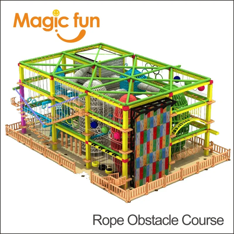 Ropes Challenge Training Course Equipment for Adventure Parks, Ideal for Team importer, Outdoor Fun Activities