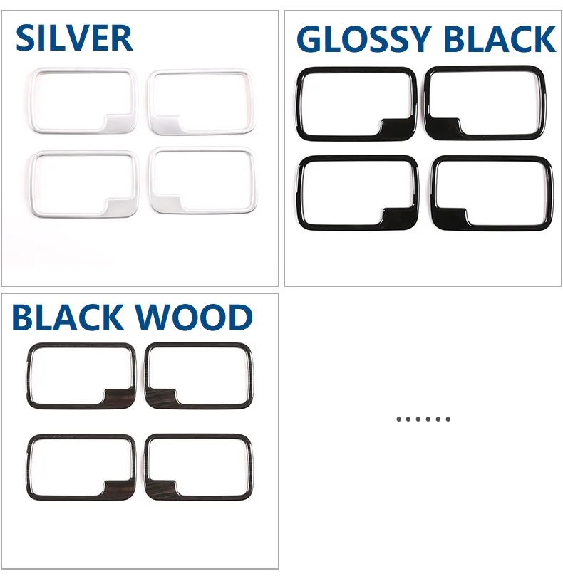 لاند روفر ديسكفري 3 LR3 2004-2009 ABS أسود باب السيارة الداخلي السلطانية مقبض إطار مزخرف ملصق اكسسوارات السيارات