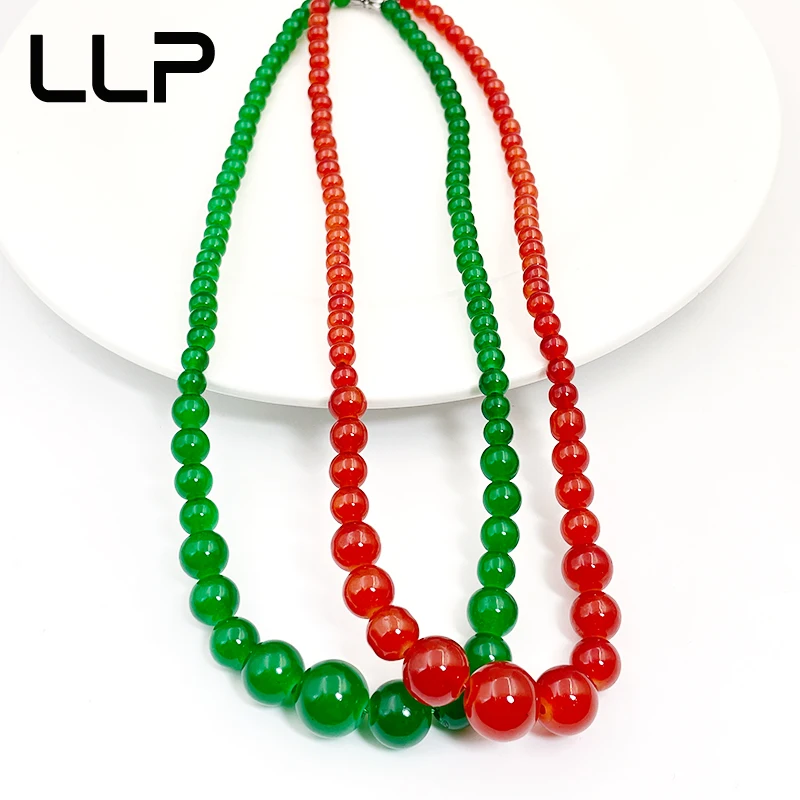 Official Website Natural Quartzite Jade Necklace Fashion Jewelry Best-Selling Holiday Gift For Girls