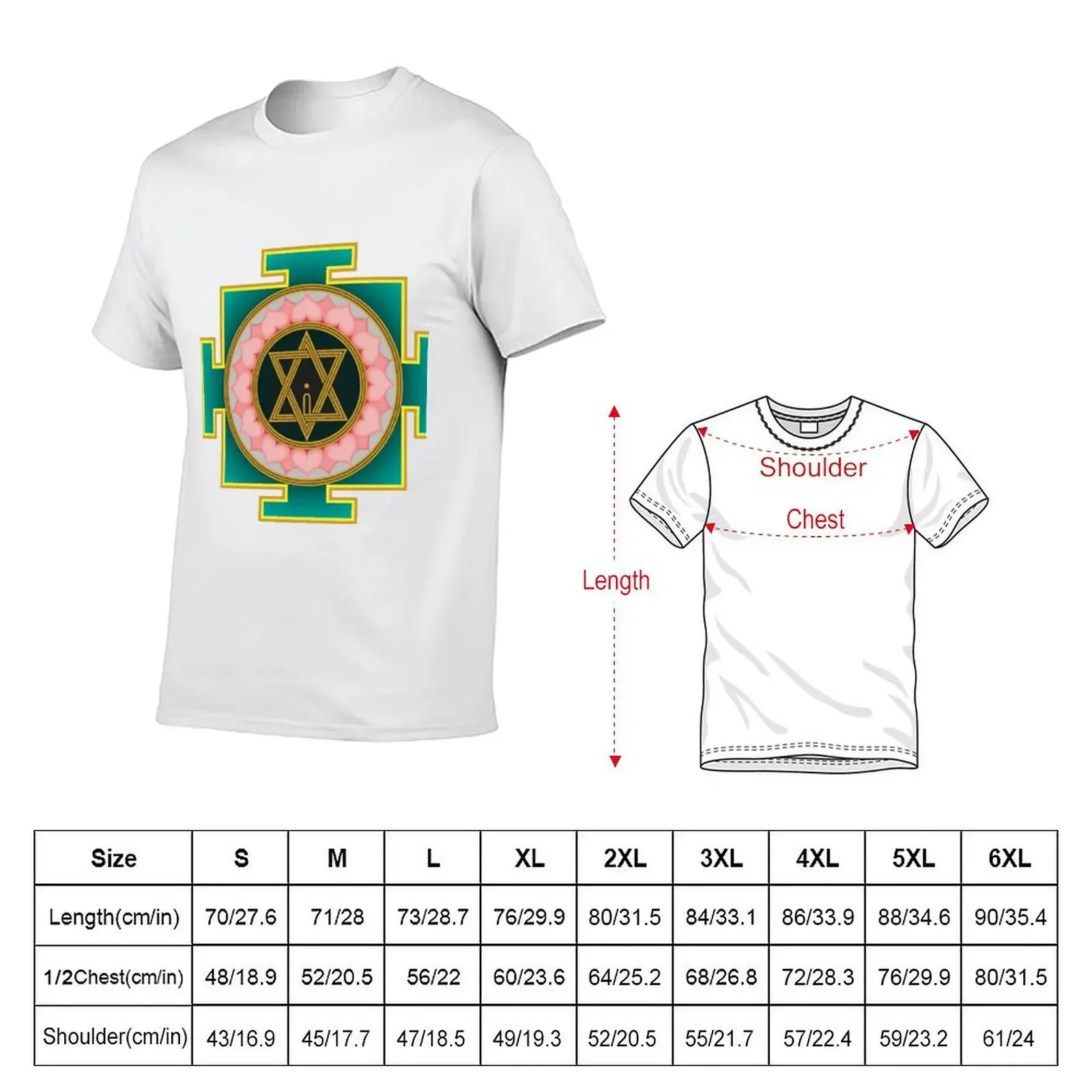 Tripur Sundari Yantra T-shirt new edition funnys boys animal print mens funny t shirts