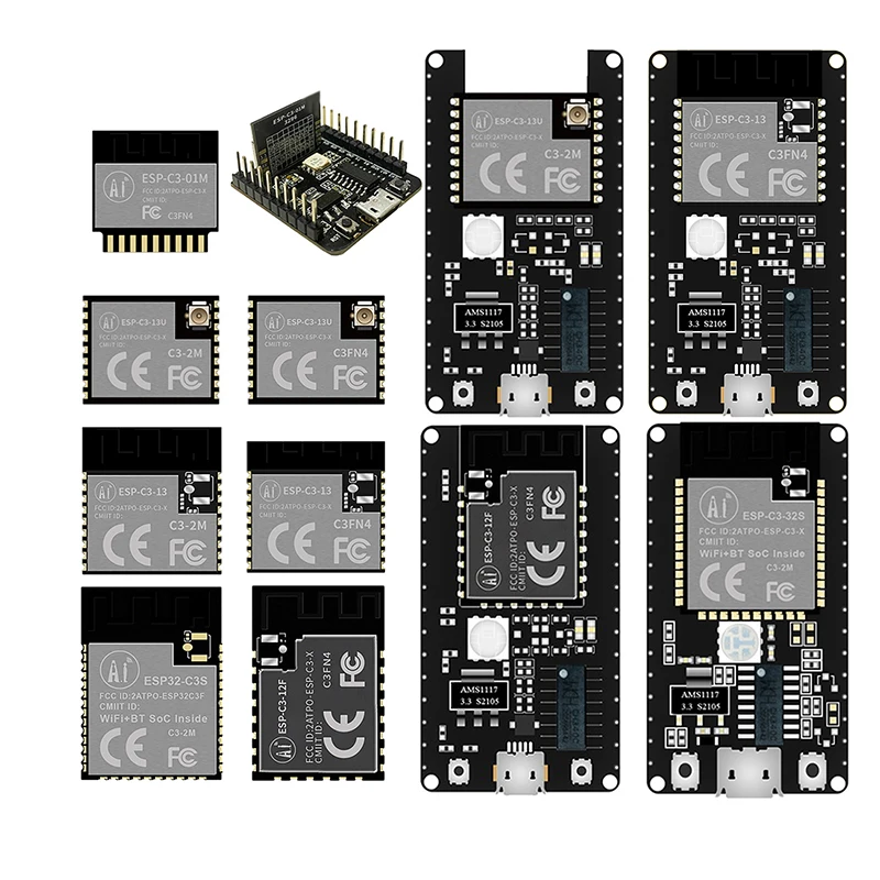 ESP-C3-13U ESP-C3  WiFi+ BLE5.0  2.4GHz WiFi Wireless Dual ESP32-C3 smart home  tuya smart home  smart life