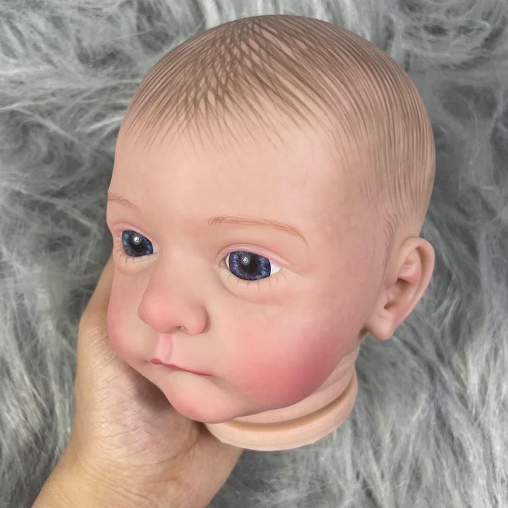 

19Inch Already Painted Reborn Doll Kit Malea DIY Unassembled Handmade Reborn Doll Parts with Cloth Body and Eyes Painted Veins