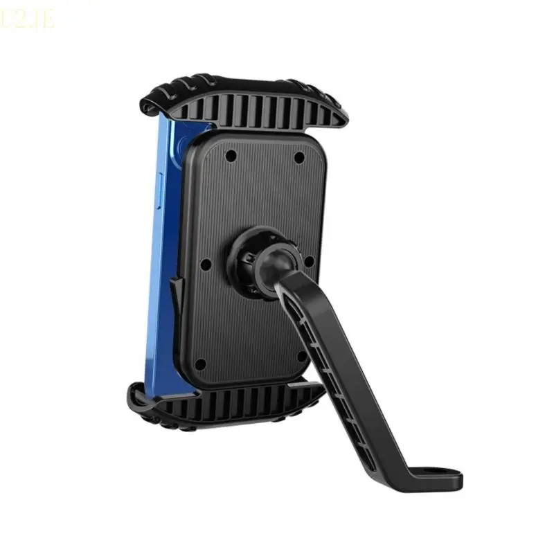 U2JE Motorcycle Rearview Mirror Phone Mount Base 17MM Interfaces Rotatable Smartphones Holder Upgrades for Secure Navigation