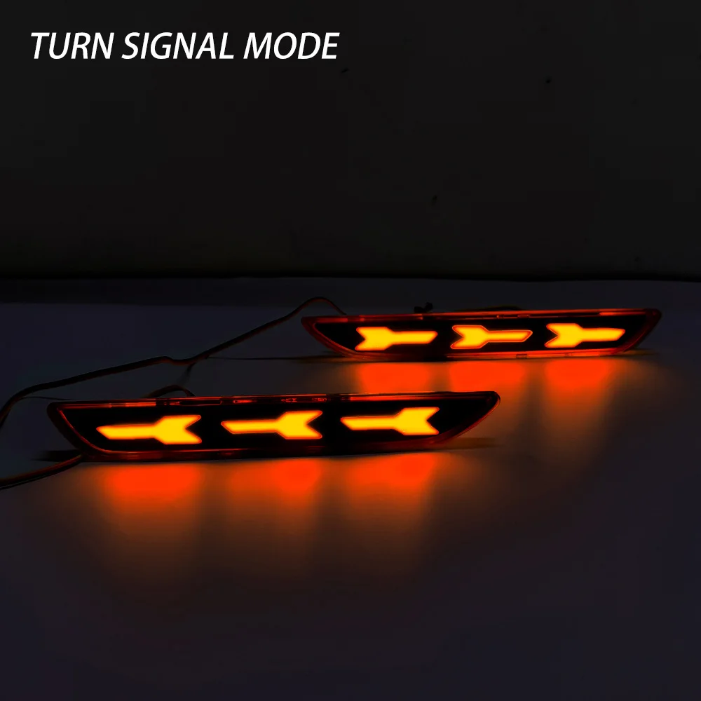 2 Pcs LED Side Marker Light for FORD Mustang 2015-2023 Turning Signal Indicator Dynamic Sequential Driving Light Modified Lamp