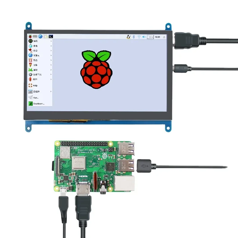 

Raspberry Pi 7 Inch IPS 1024*600 LCD Capacitive Touch Screen Display Monitor Support raspberry pi 4 raspberry pi accessories