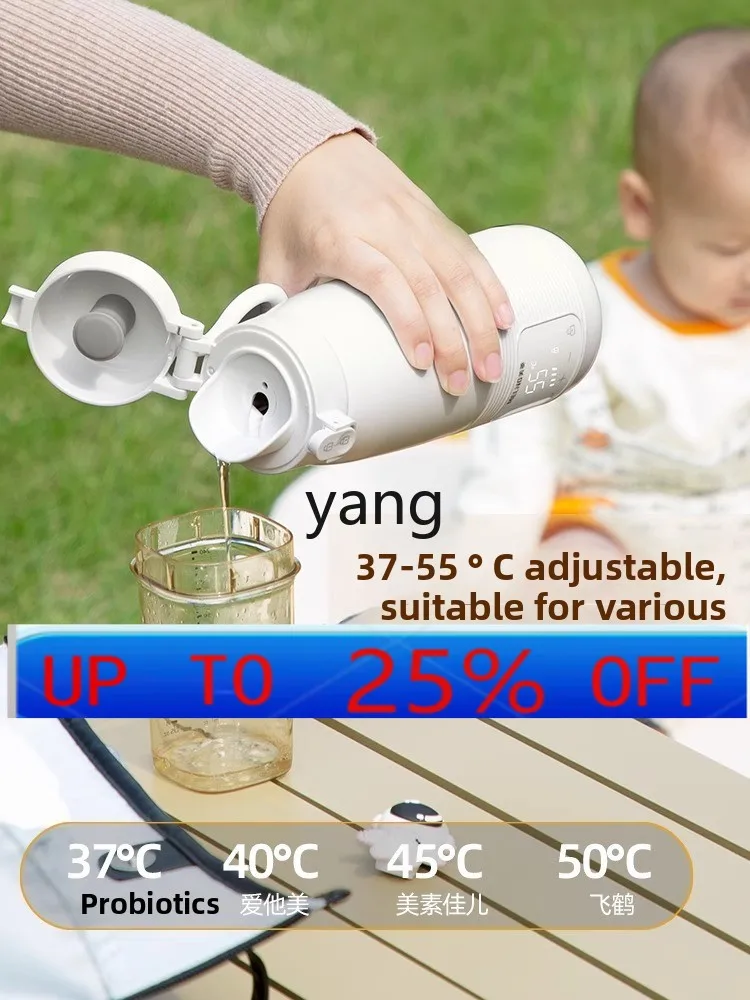 

lmm Portable Thermostatic Kettle Baby Going Out Milk Flushing Artifact Wireless Charging Model