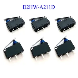 1-10PCS D2HW-A211D sealed waterproof dust button travel limit micro switch D2HW car door lock G303 3 feet With handle