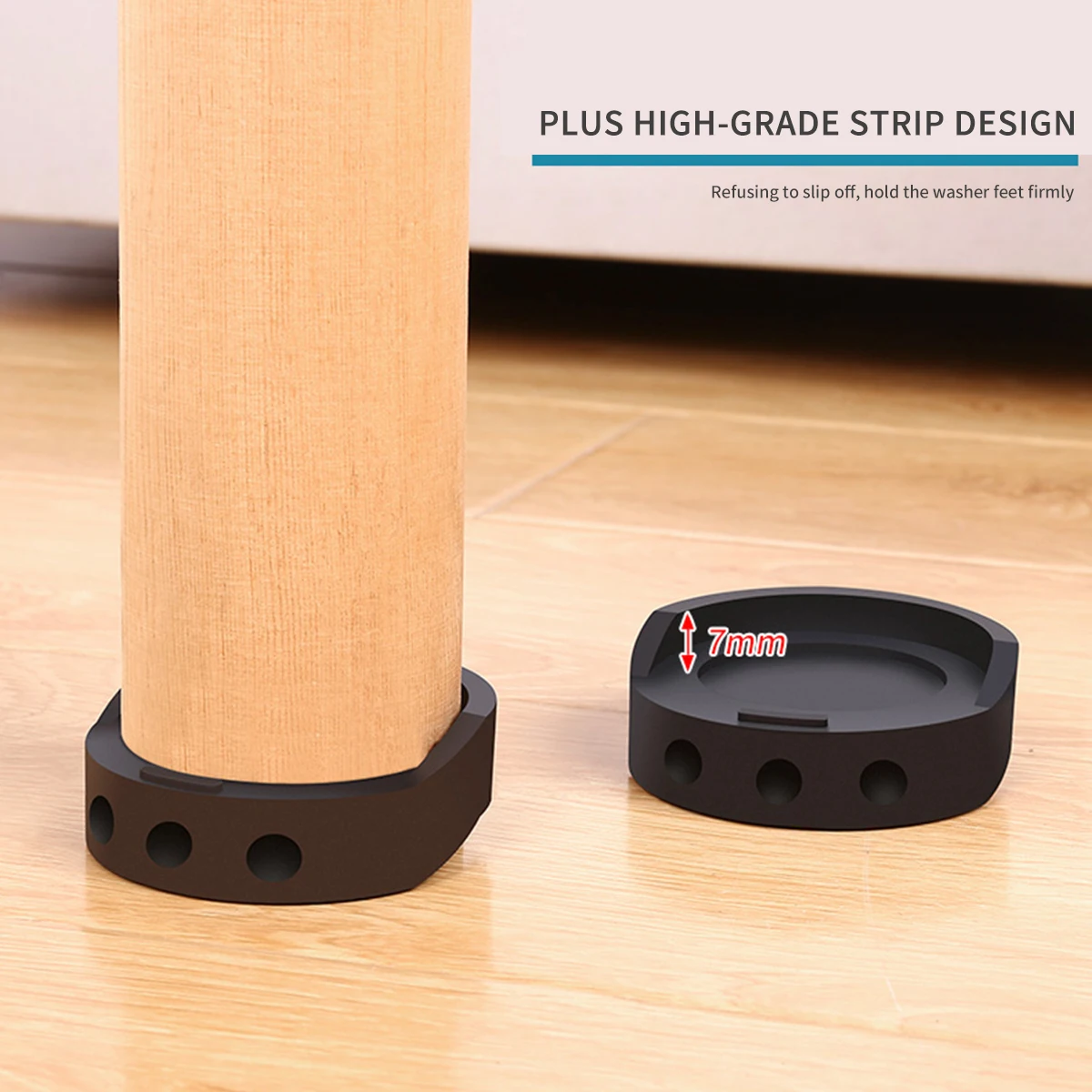 4/8Pcs Anti Vibration Pads Rubber Stabilizer Mat Washer and Dryer Shock and Noise Cancelling Mat Multi-purpose Furniture Leg Pad image 2