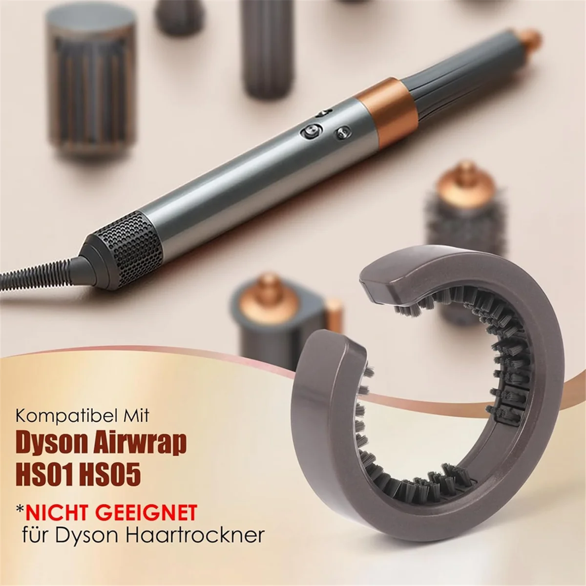 فرشاة تنظيف الفلتر لـ Airwrap Styler HS01 HS05، فرشاة فلتر لفرشاة تنظيف دايسون وشعر الغبار 969760 -01