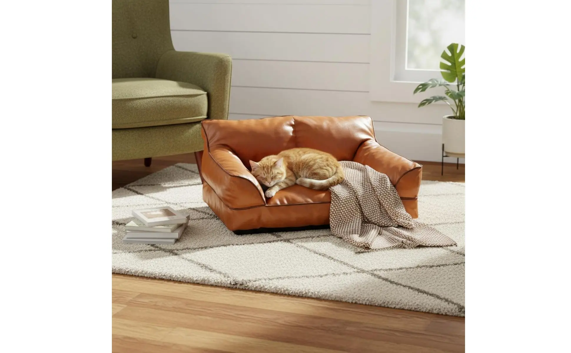 Leather Pet Sofa Bed Removable and Cleanable Cat Sofa for Small Dogs Leather Pet Sofa Bed Removable and Cleanable Cat Sofa for Small Dogs