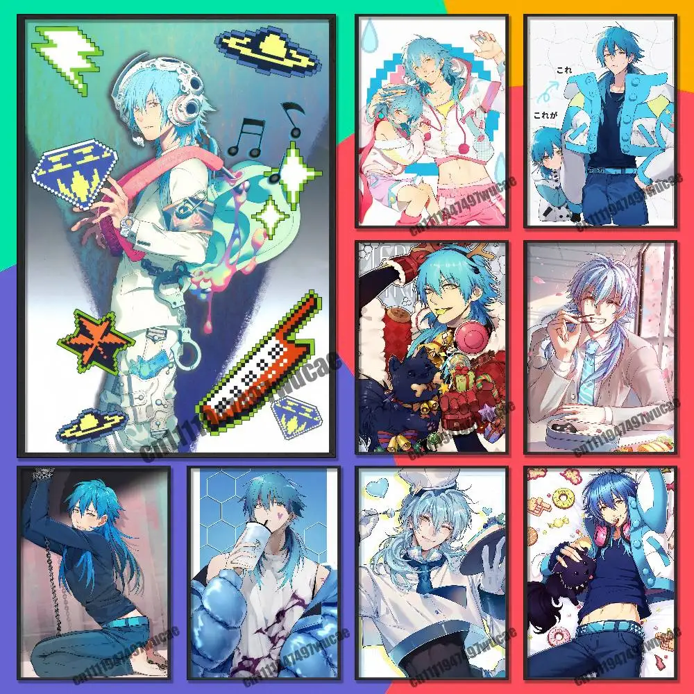 For Dramatical Murder Aoba Seragaki Poster Cover Wall Sticker Bedroom Custom Self-adhesive Decoration Fans Playbill