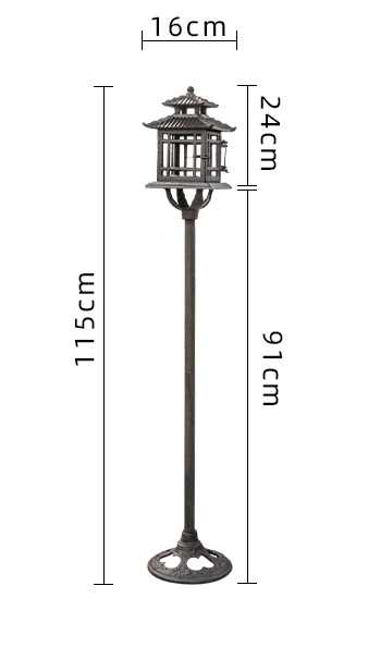 Courtyard cast iron wedding European candlestick decorative romantic ornaments