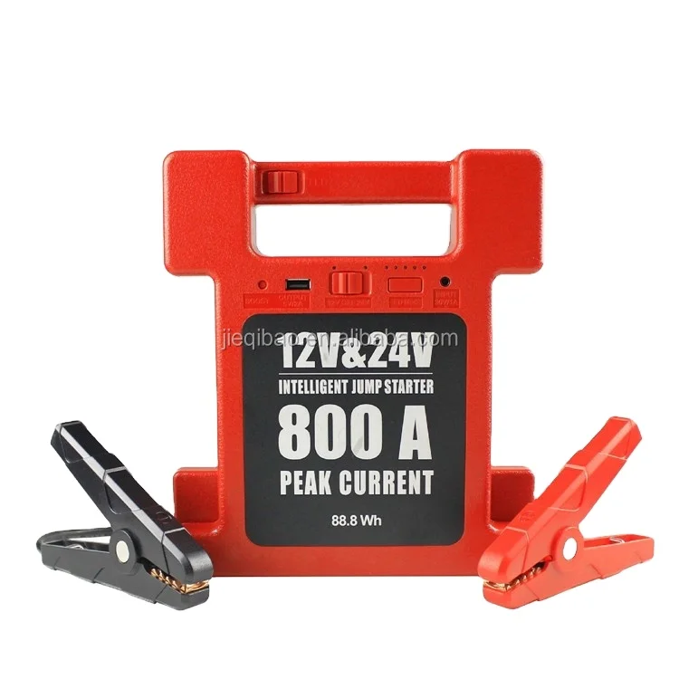 

JQB 24V truck jumper 12v car battery booster jump starter portable power pack emergency tools multi function with torch