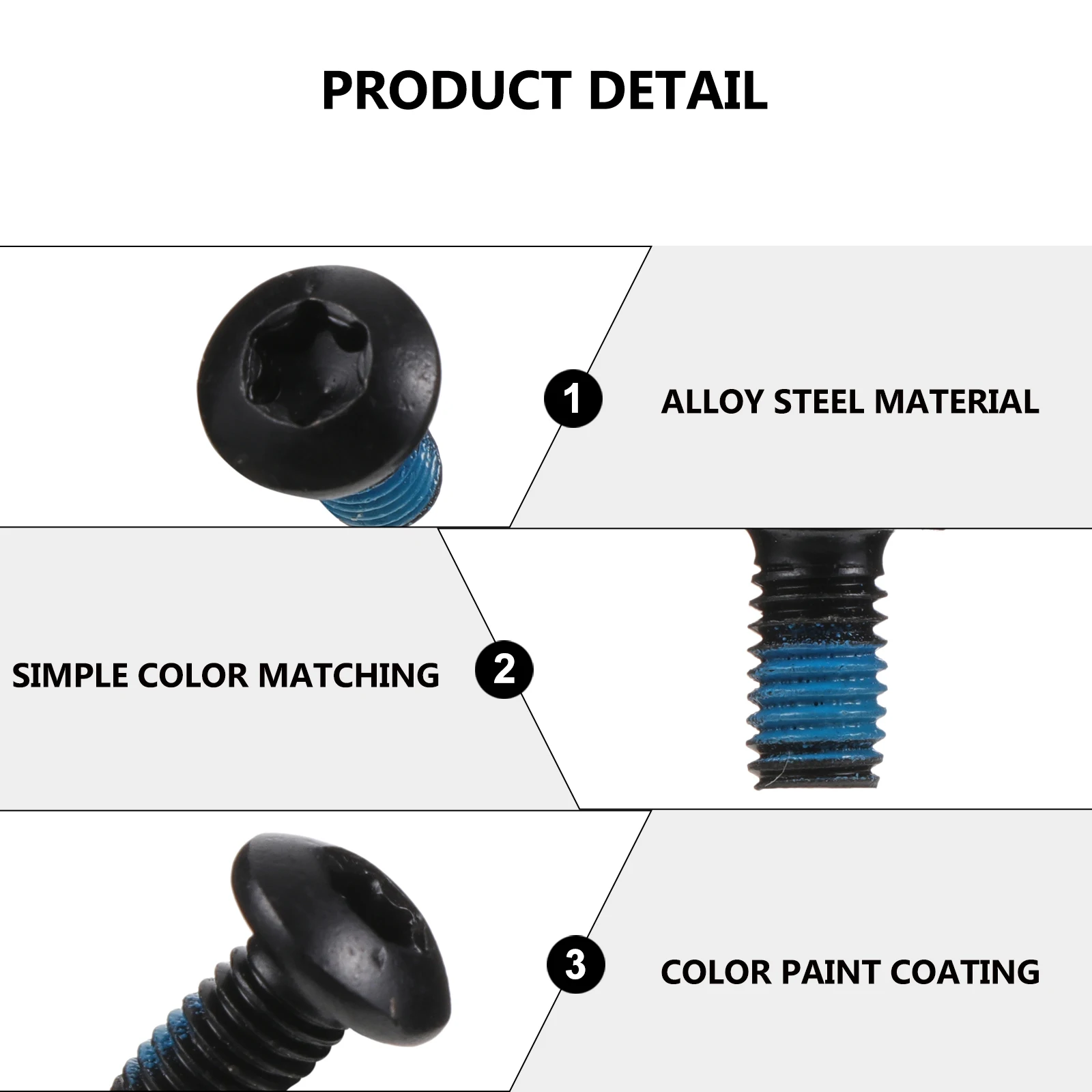 

12 Bike Disc Rotor Bolts Fixing Screws Alloy Steel Durable Brake Disc Screws Easy Install Not Rust Long Use Cycling