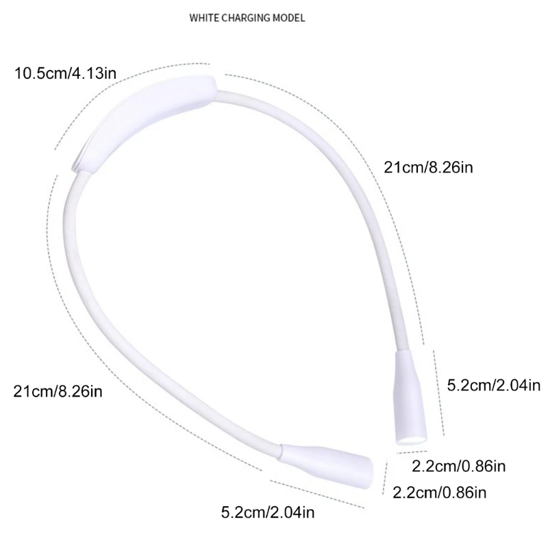 DN59 Портативный светодиодный светильник для шеи. Светодиодный светильник для чтения на шее для чтения в постели или автомобиле.