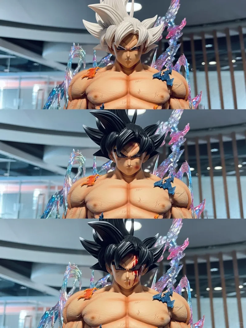1/4 53cm 悟空 ドラゴンボール 超サイヤ人ゴッド超サイヤ人 悟空 レジン製スタチュー 1/4&1/6スケール 限定版フィギュア ラストスリープスタジオ製 LED付きGK