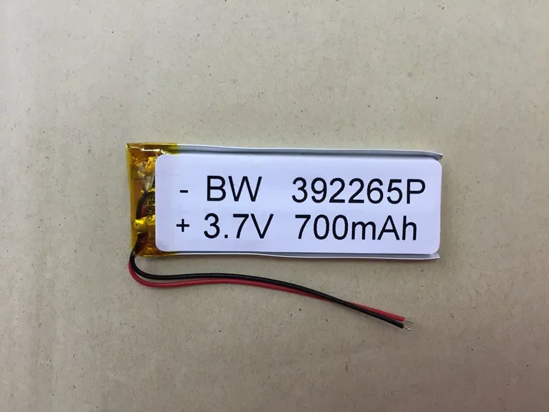 Batteria ricaricabile ai polimeri di litio da 3,7 V 392265   Monitor batteria interfono Bluetooth MP3/mp4/5 Cella ricaricabile agli ioni di litio