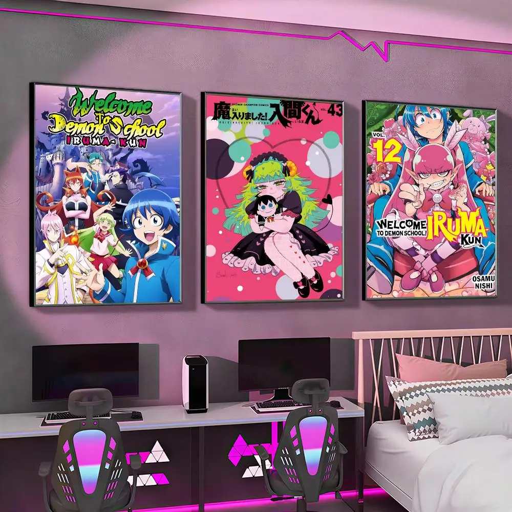 W-Welcome to Demon School! Iruma-kun Poster Versatile HD Waterproof Wall Art Self-Adhesive Decor for Any Space Ideal Gift