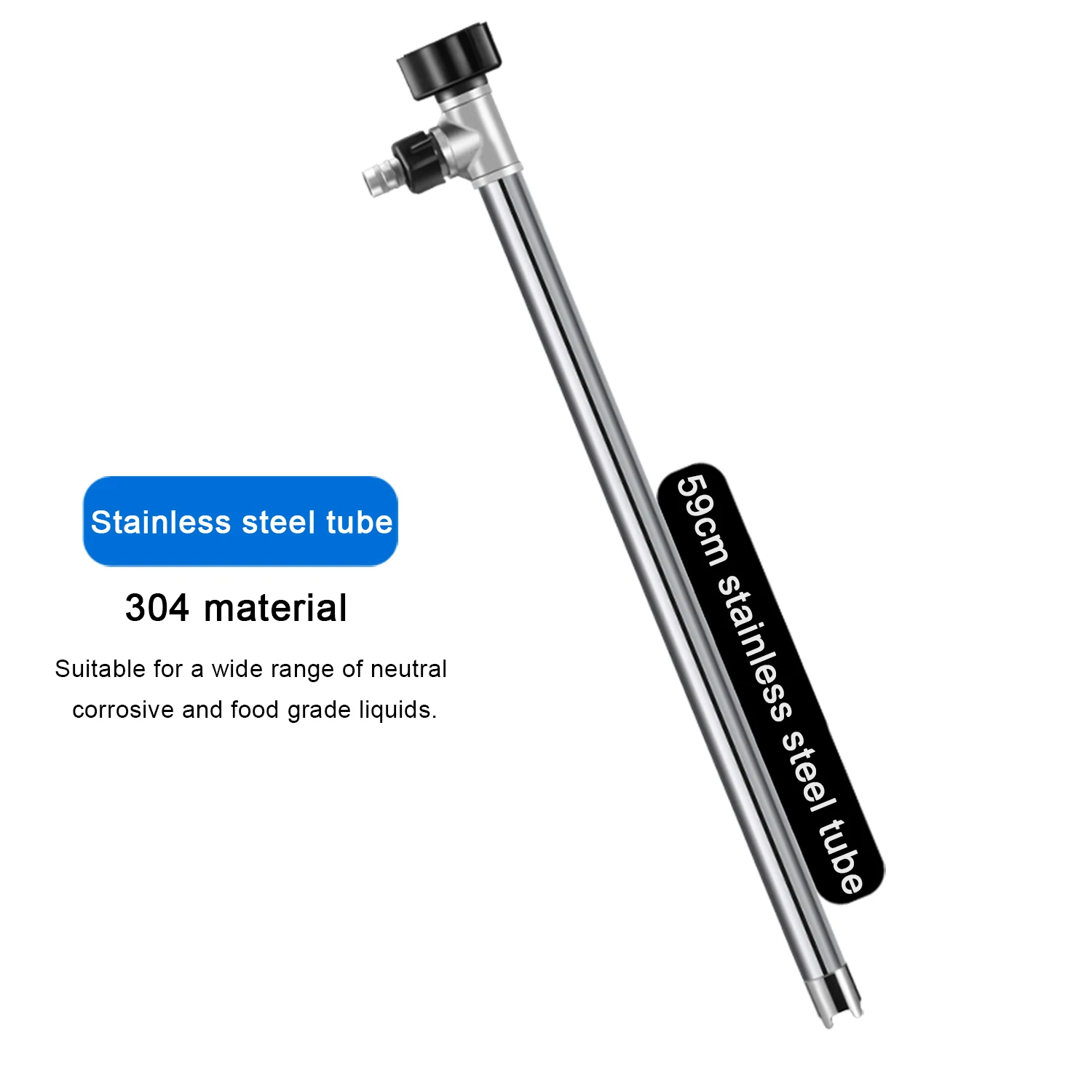 Multipurpose Electric Fuel Transfer Pump 21V lithium battery Drum Plug-in Electric Barrel Pump With 59CM Stainless steel tube