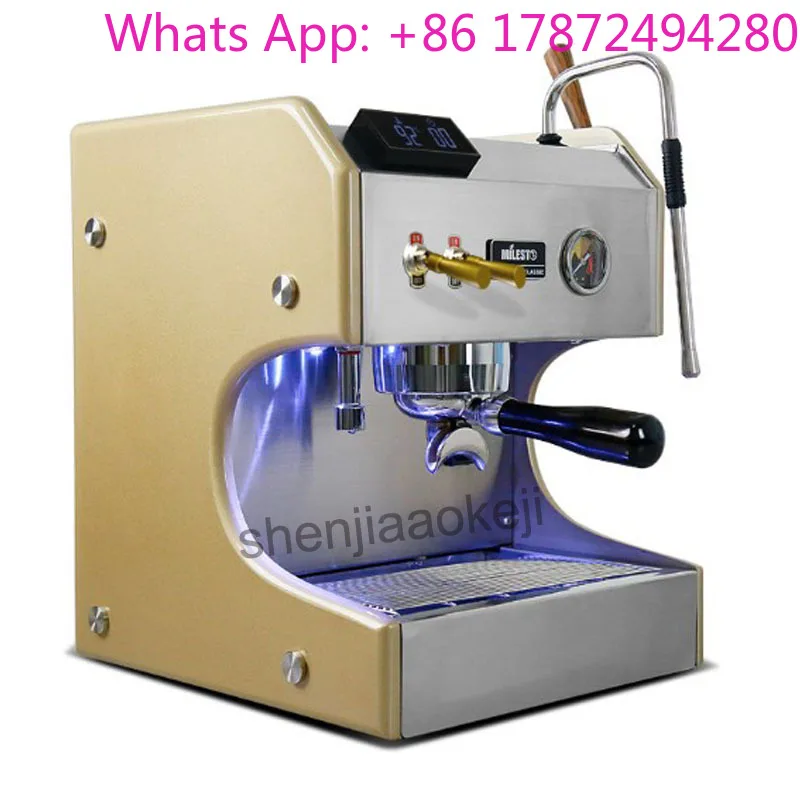 Household Stainless Steel EM-20 Semi-automatic Double Pump Coffee Machine Commercial Italian Espresso Coffee Machine  3750W 1PC