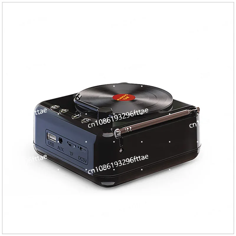 Retro Vinyl Record Player Bluetooth Audio CD Player Creative Gift Radio Speaker