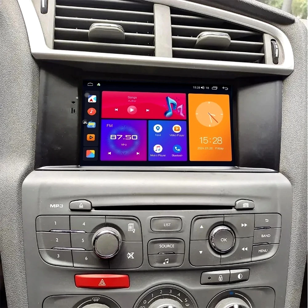 Android15 For Citroen C4 C4L DS4 2011 2012 - 2016 7'' Multimedia Android Car Radio Lounge Player Screen Head Unit Carplay 4G GPS