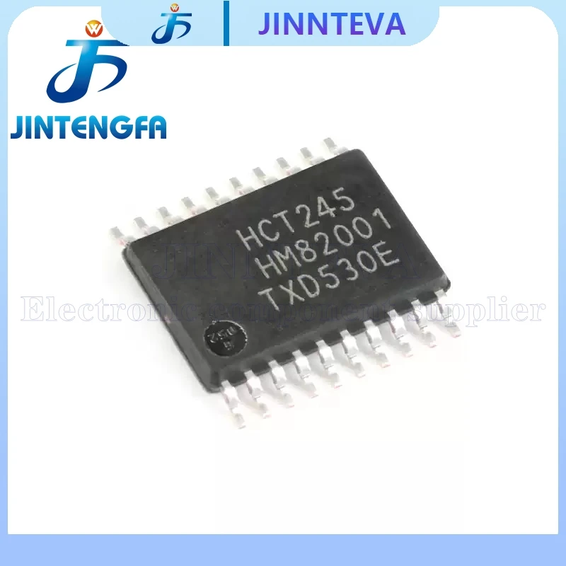 10PCS 74HCT245PW HCT245 TSSOP-20 SN74HCT245PWR HT245 74HCT245 SMD 4.5V - 5.5V Octal Bus Tranceiver 3-state IC