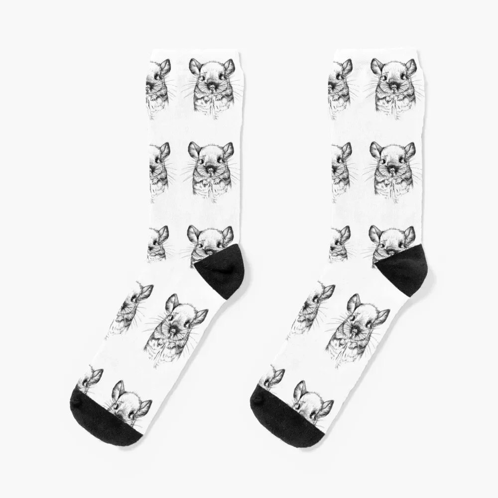 

Chinchilla my Love Socks kids men cotton high quality retro Socks For Men Women's