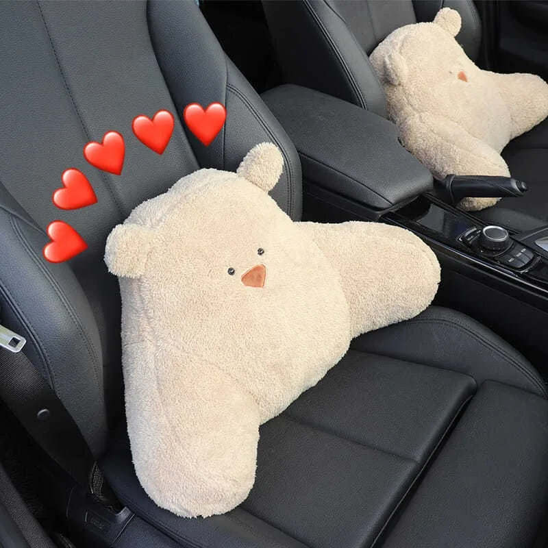 Car Waist Cushion Lumbar Cushion Car Driver Seat Backrest Cushion Headrest Car Seat Waist Protection Cushion Lumbar  Car Cushion