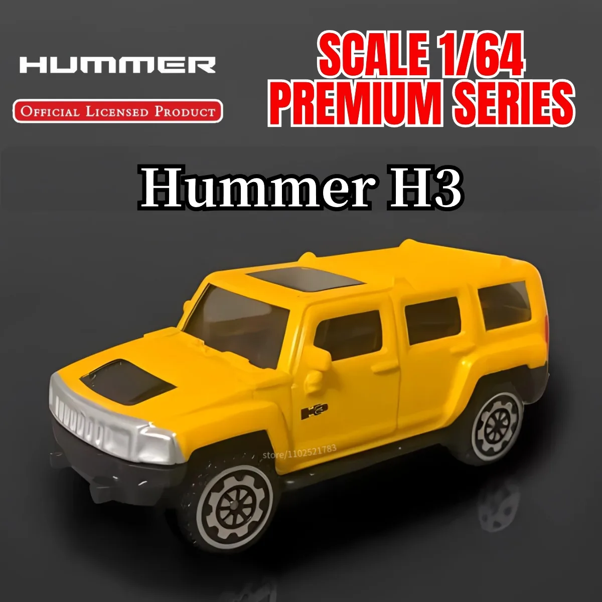 

1/64 Hummer H3 Car Model Scale Car Miniature Kid Gift Diecast & Toy Vehicles Juguetes Para Niños