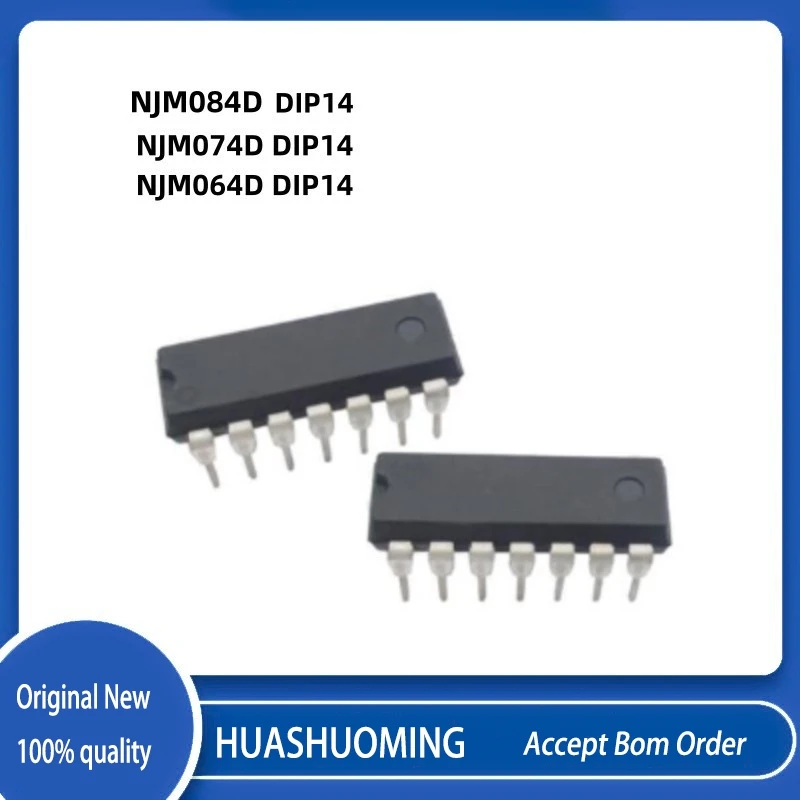 5Pcs/LOT   NJM074D   NJM082D 082D NJM084D  JRC084D NJM064D DIP14