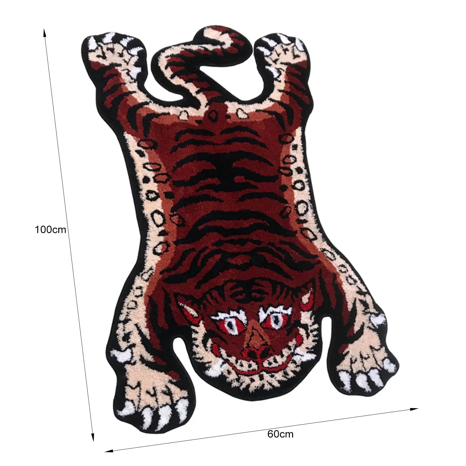 Коврик с тигром, впитывающий небольшой коврик для пола в гостиной, игровой коврик для детской комнаты