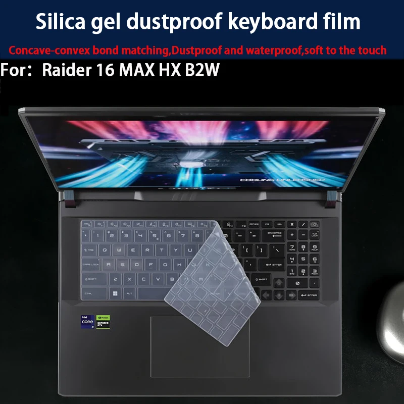 

For New MSI Raider 16 MAX HX B2W Keyboard Film 16-inch Laptop Screen Protective Film Toughened Film Matte Film Anti-Blue Film