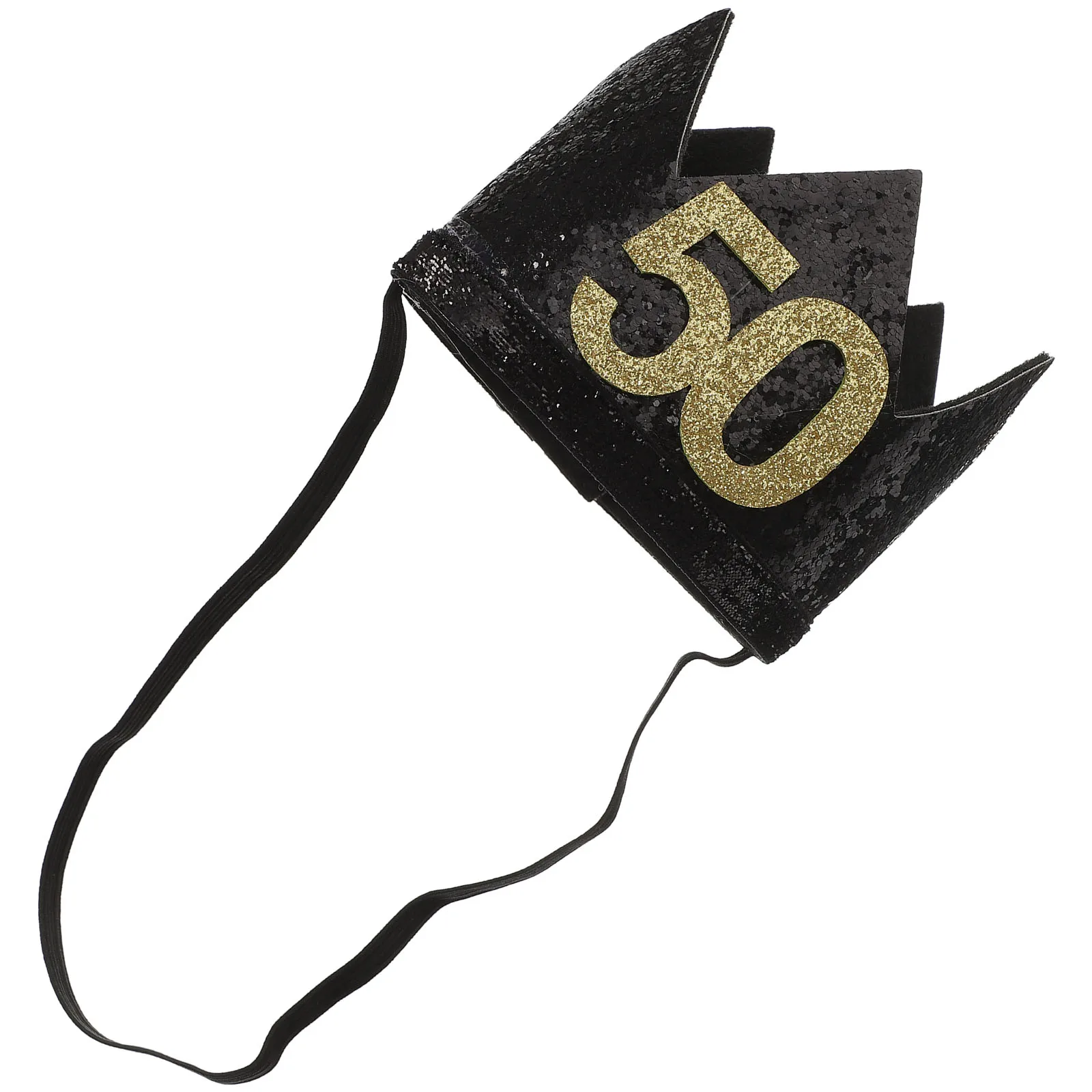 

Birthday for Kids Adults Lightweight Happy Crown Black Foam Princess Decorative Party Hat Birthday Cap Crown Design Hat