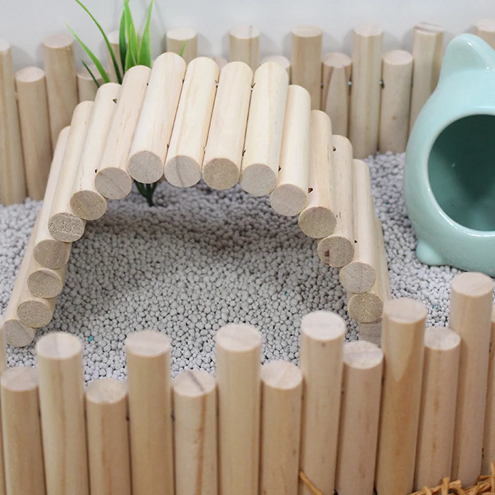 

Wooden Mini Fence Decorative for Mini Garden and Plant Pot Ornament Fine Craftsmanship Smooth Safe Fence for Kids Handmade Use