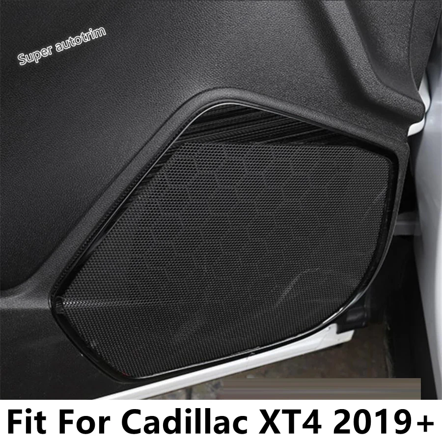 

Car Inner Door Stereo Speaker Audio Sound Loudspeaker Frame Cover Trim For Cadillac XT4 2019 - 2022 Metal Accessories Interior