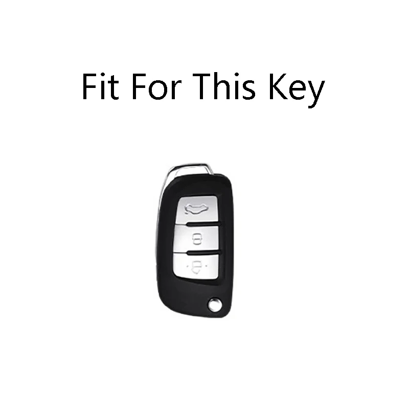 Zinc Alloy Car Flip Key Case Cover for Geely Emgrand 7 EC7 EC715 EC718 Englon EC7-RV EC718-RV Keyless Protector Shell Accessorie