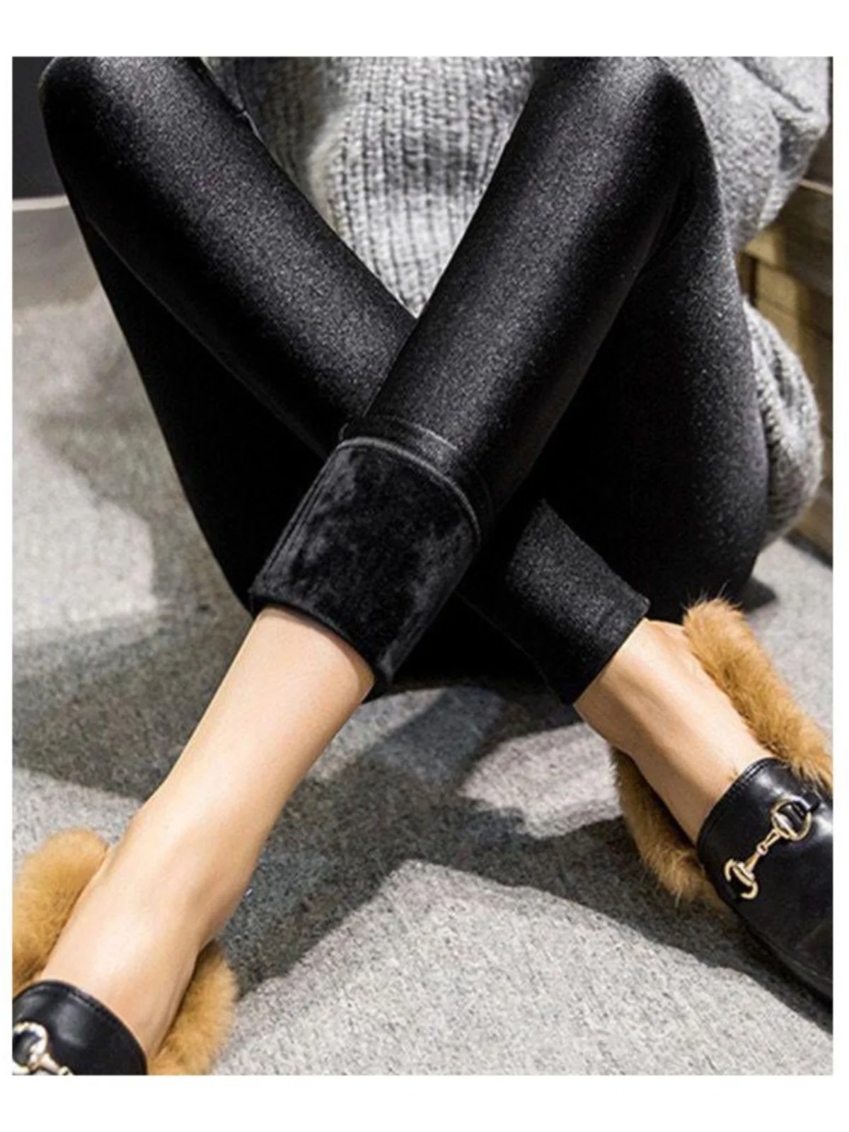 Pantalon en soie glacée à taille haute et coupe ajustée pour femmes, vêtements d'extérieur, pantalon brillant élastique, simple et élégant, pantalon tendance