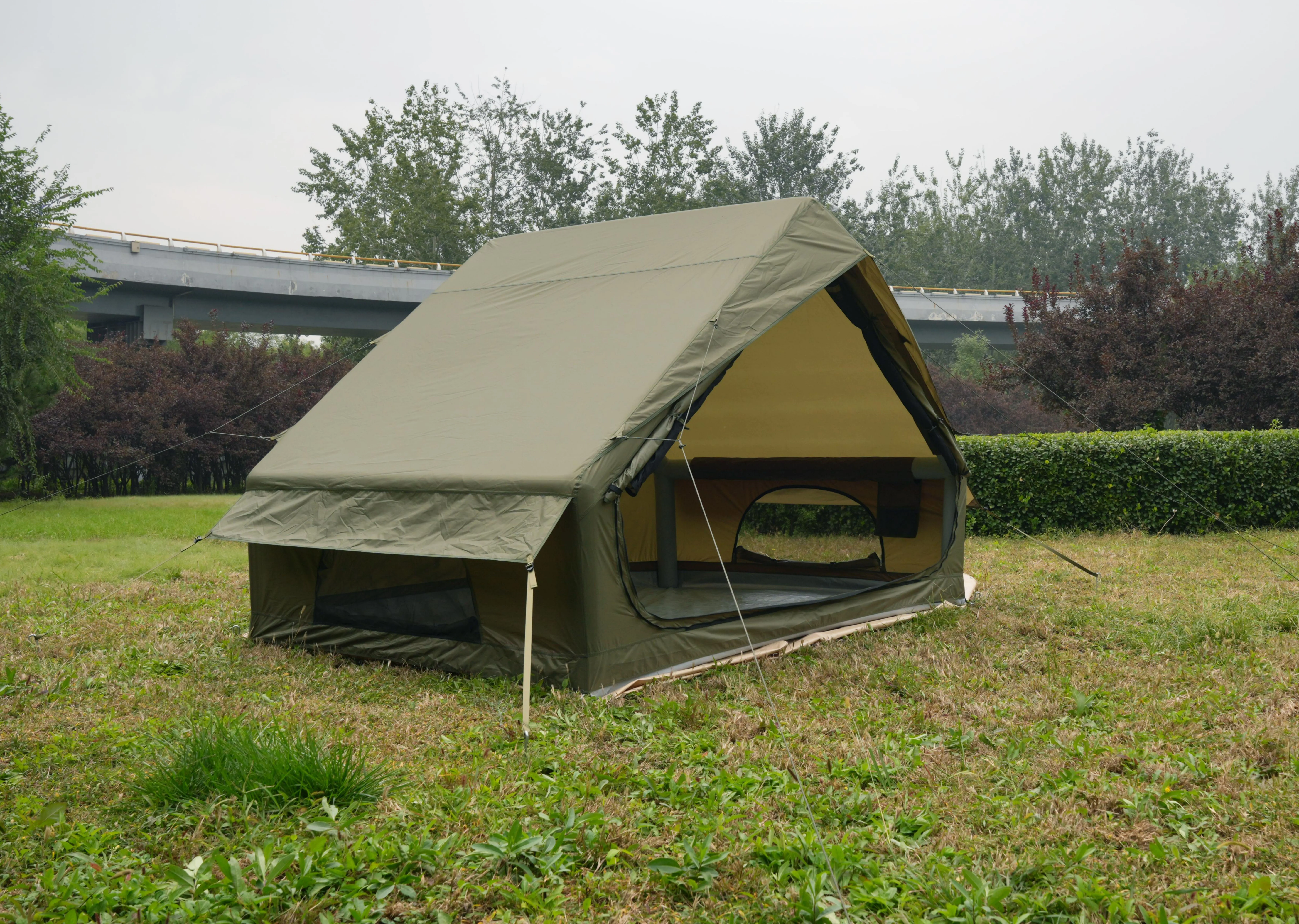 Portable 6 Square Meter Four-Season Outdoor Camping Tent UV-resistant Oxford Fabric Waterproof 1500-2000mm Quick Automatic