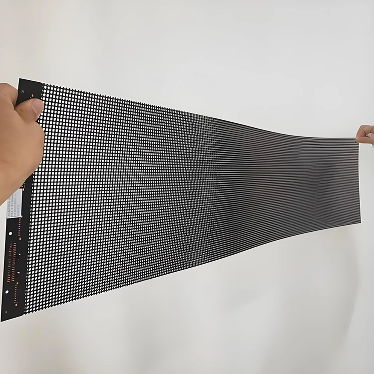 LED Flying Carpet DisplayHigh Definition Curtain Wall Glass, Video Wall Panel, Store Advertising, Mesh Display Screen, Transpare