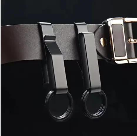 Llaveros tácticos de acero al manganeso para coche, para hombres, con clip para llaves de ropa de trabajo, para cinturón de exterior, llaveros desmontables, venta al por mayor de herramientas.