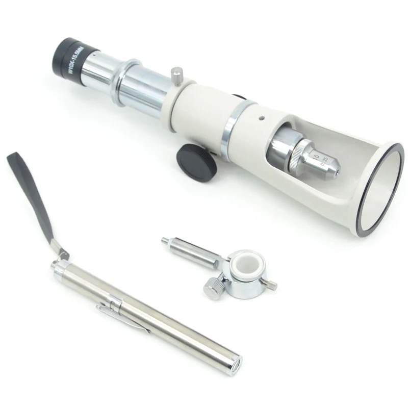 Imagem -04 - Fyscope Xc100l Portátil 100x Handheld Microscopes100x Medição Microscopio Simples Lupa 0.1 mm Marca de Carrapato
